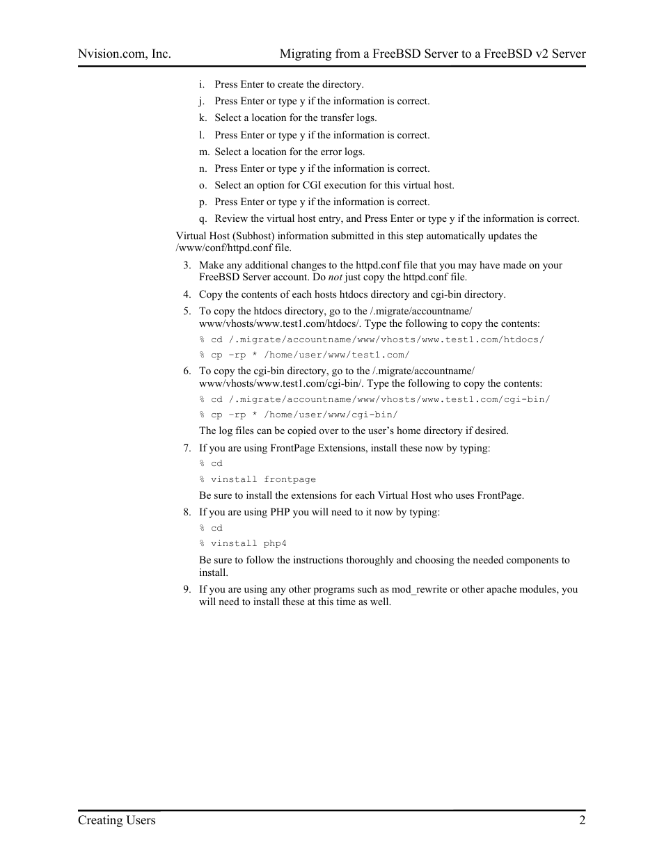 Nvidia FreeBSD Server to FreeBSD v2 Server User Manual | Page 5 / 14