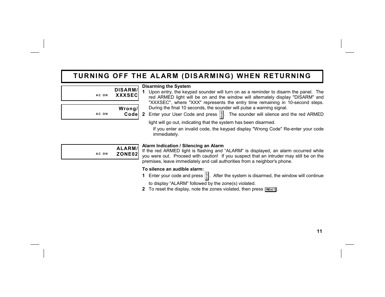 Napco Security Technologies GEM-K2AS User Manual | Page 11 / 36