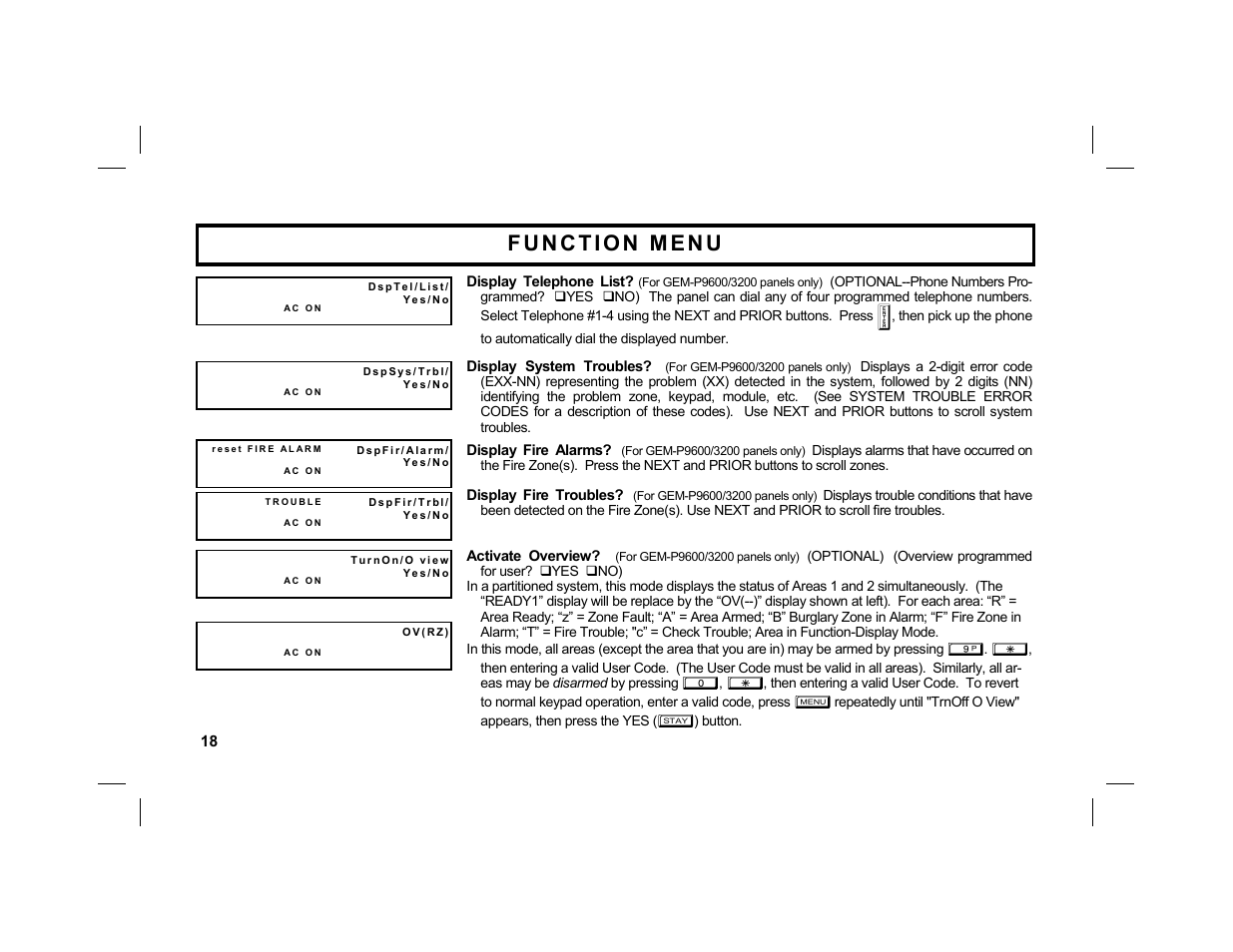 Napco Security Technologies GEM-K2AS User Manual | Page 18 / 36