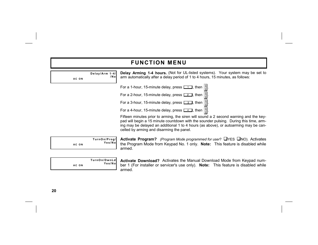 Napco Security Technologies GEM-K2AS User Manual | Page 20 / 36