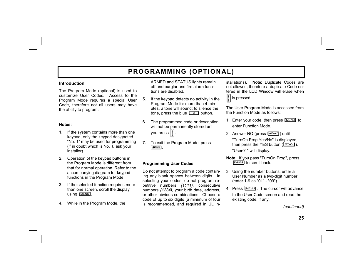 Napco Security Technologies GEM-K2AS User Manual | Page 25 / 36