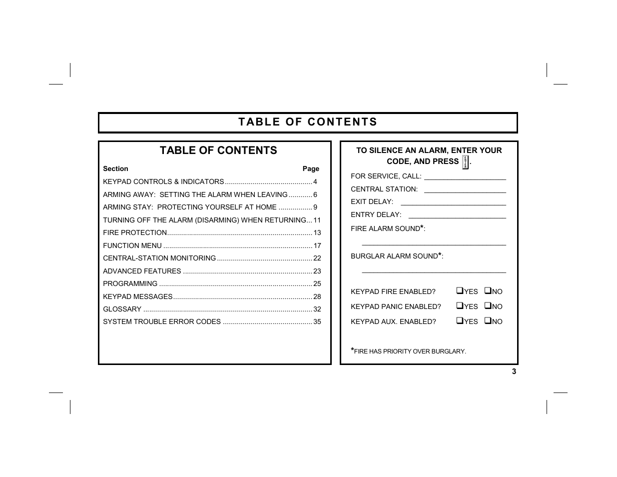 Napco Security Technologies GEM-K2AS User Manual | Page 3 / 36