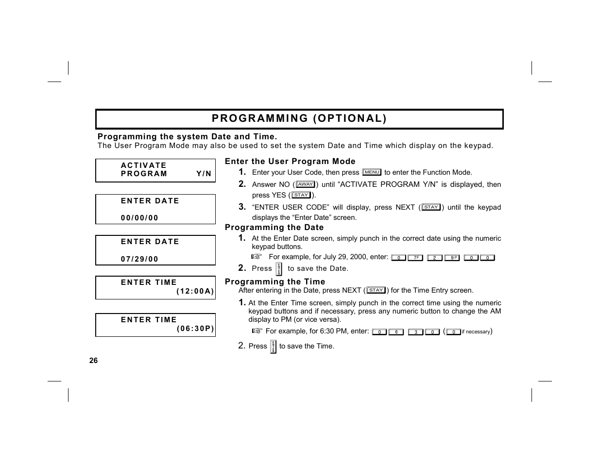 Napco Security Technologies GEM-K1CA User Manual | Page 26 / 40