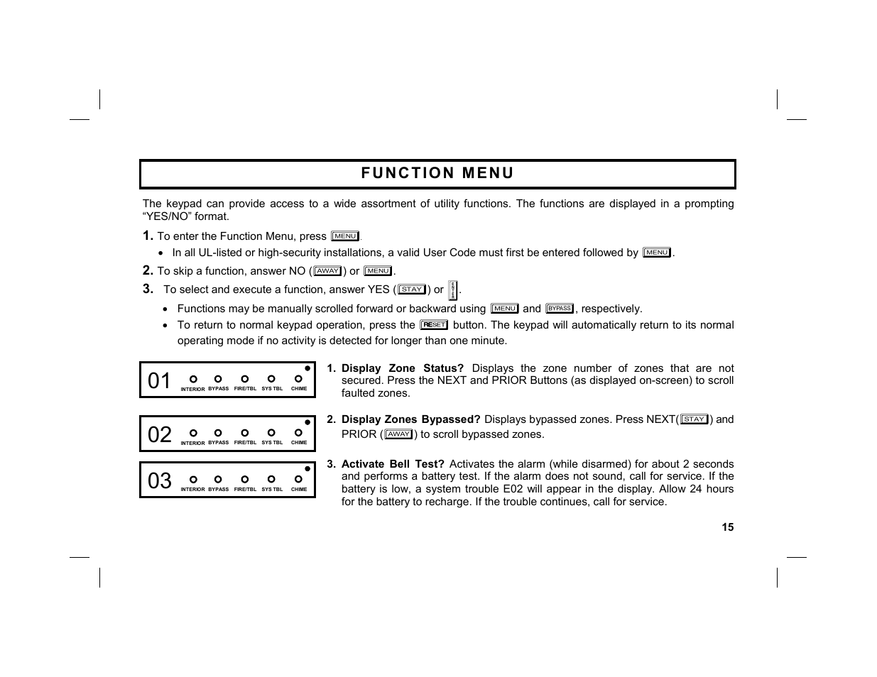 Napco Security Technologies GEM-DXK3 User Manual | Page 15 / 32