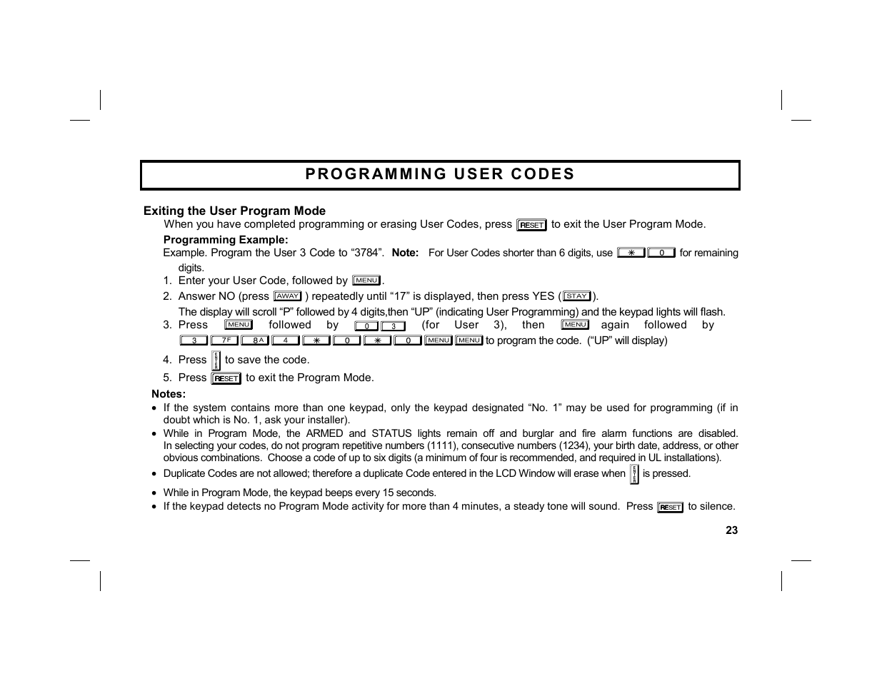 Napco Security Technologies GEM-DXK3 User Manual | Page 23 / 32