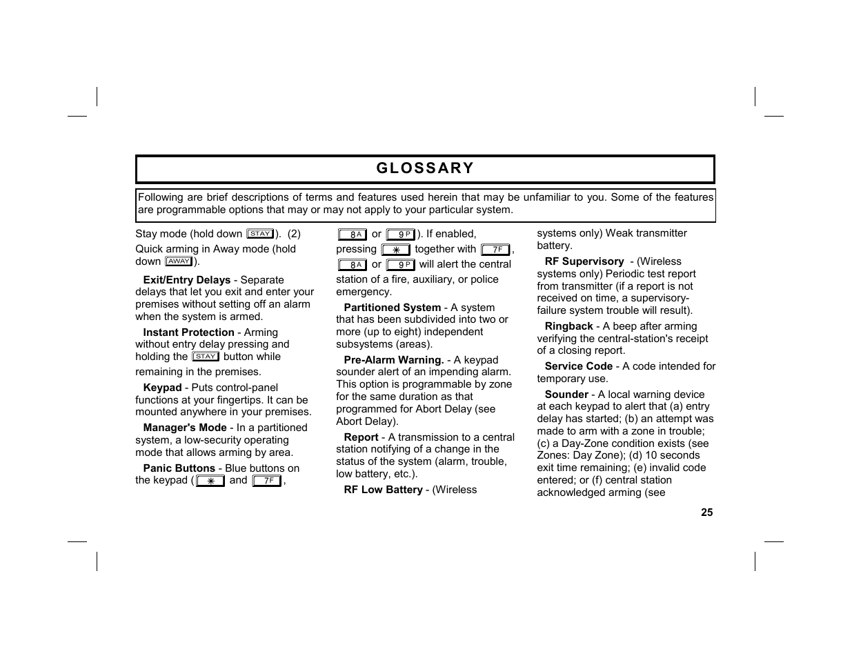 Napco Security Technologies GEM-DXK3 User Manual | Page 25 / 32
