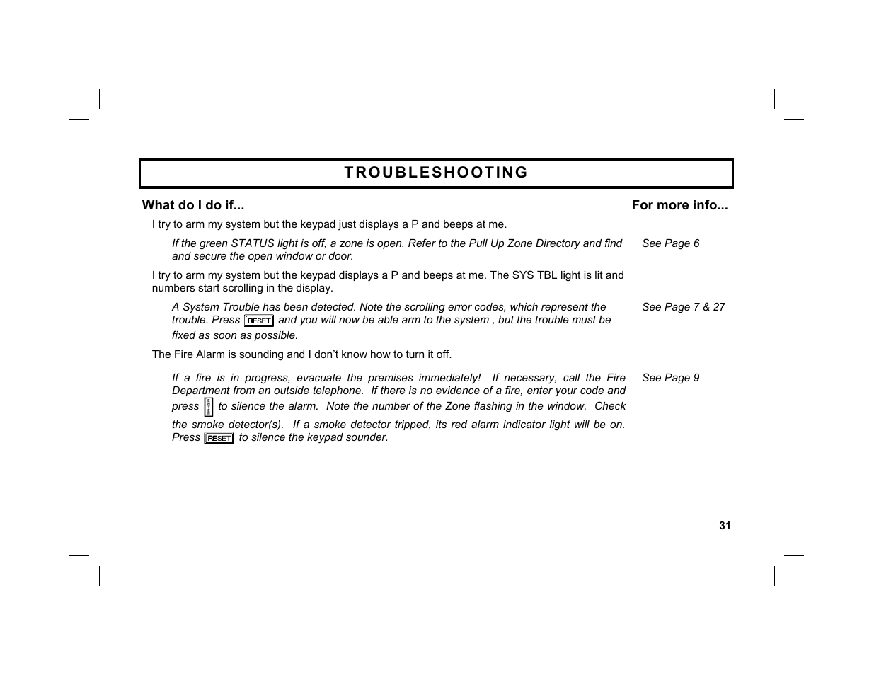 Napco Security Technologies GEM-DXK3 User Manual | Page 31 / 32