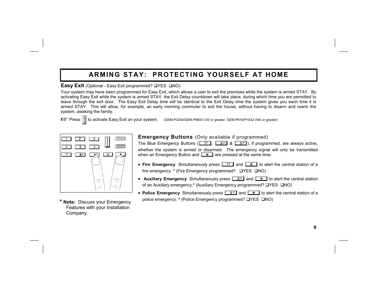 Napco Security Technologies GEM-DXK3 User Manual | Page 9 / 32