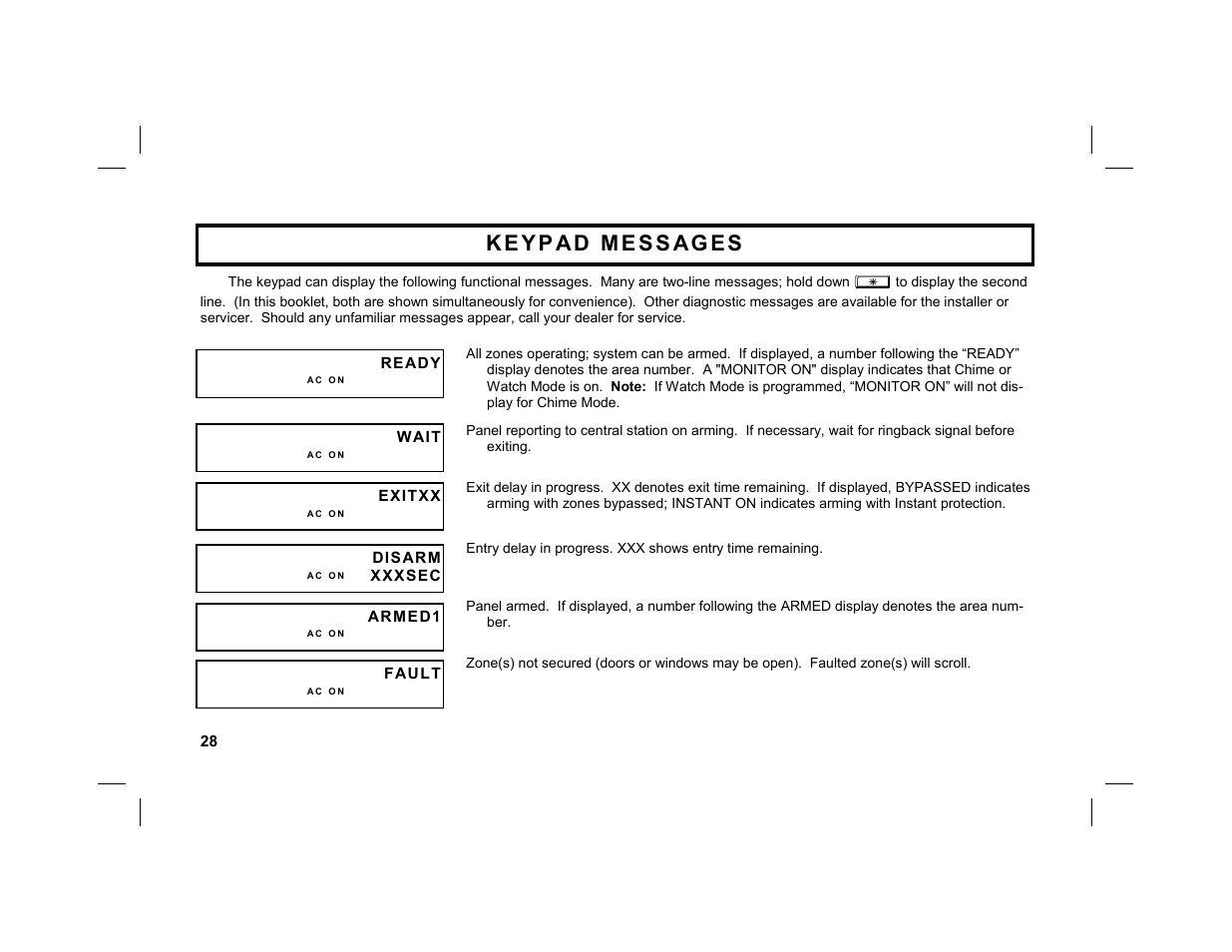 Napco Security Technologies GEM-DXRP2 User Manual | Page 28 / 36