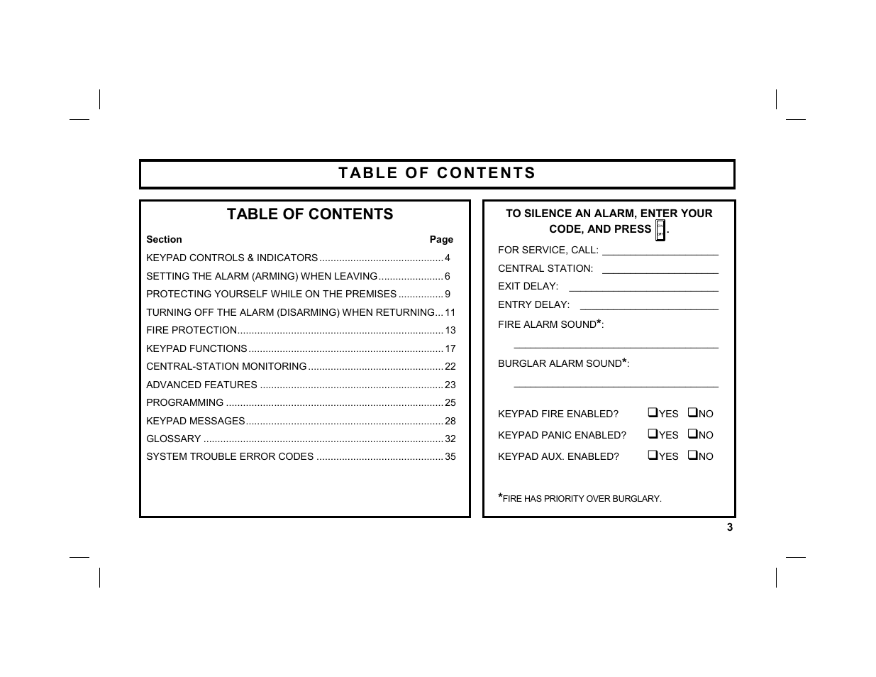 Napco Security Technologies GEM-DXRP2 User Manual | Page 3 / 36