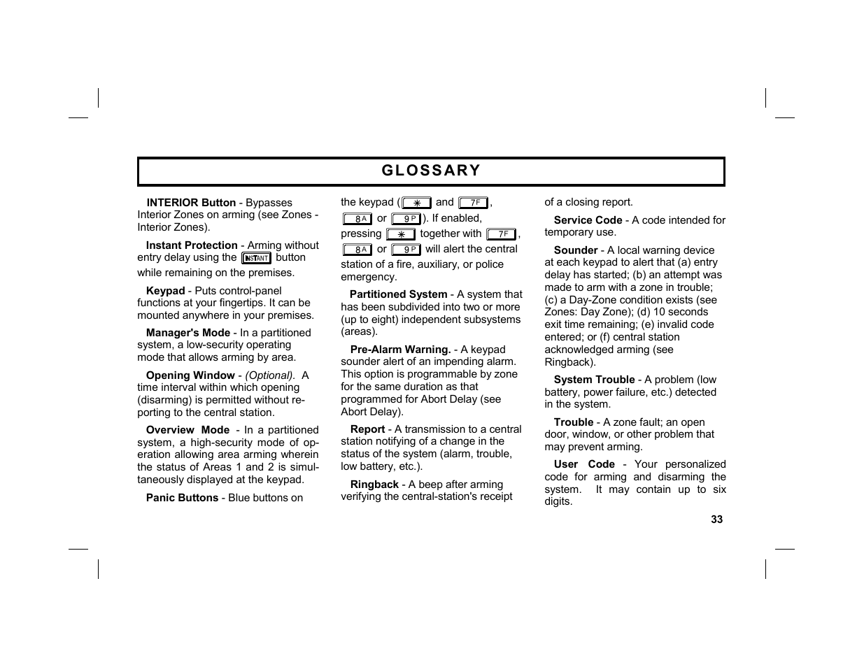 Napco Security Technologies GEM-DXRP2 User Manual | Page 33 / 36