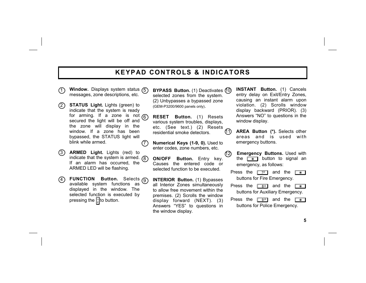 Napco Security Technologies GEM-DXRP2 User Manual | Page 5 / 36