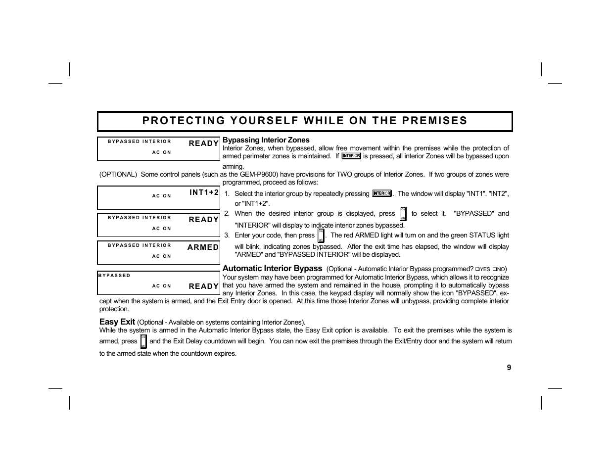 Napco Security Technologies GEM-DXRP2 User Manual | Page 9 / 36