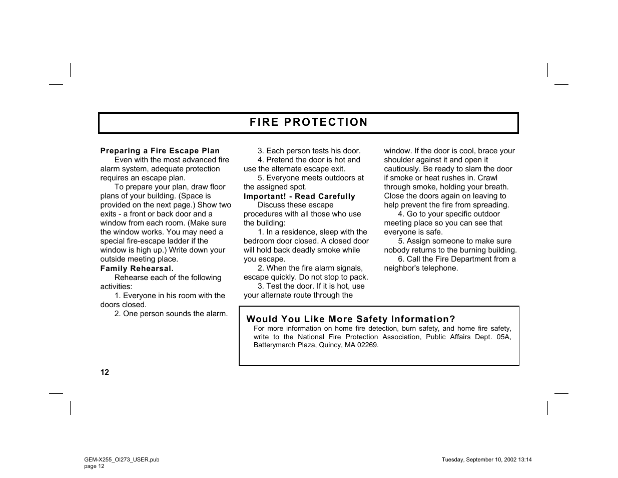 Napco Security Technologies GEM-X255 User Manual | Page 12 / 40