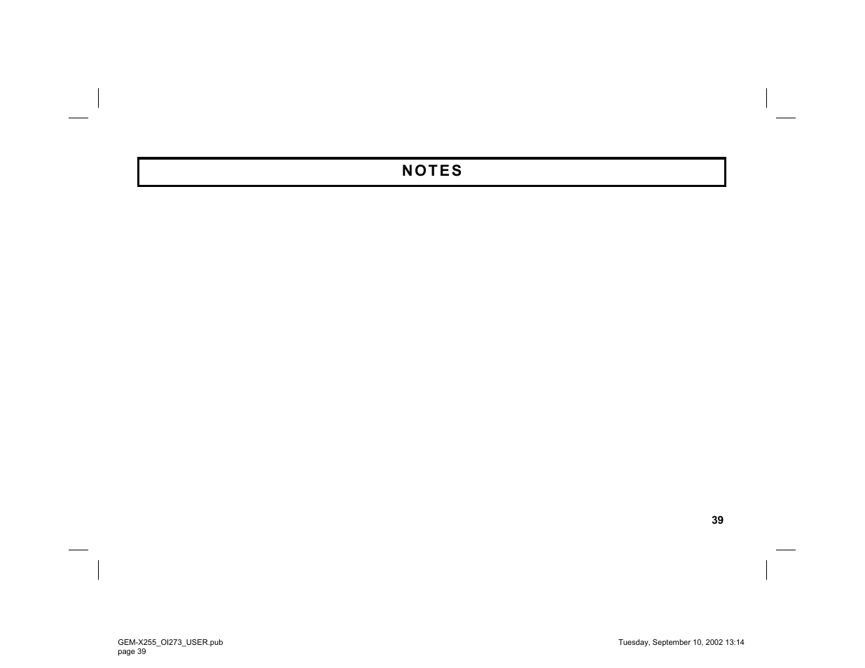 Napco Security Technologies GEM-X255 User Manual | Page 39 / 40