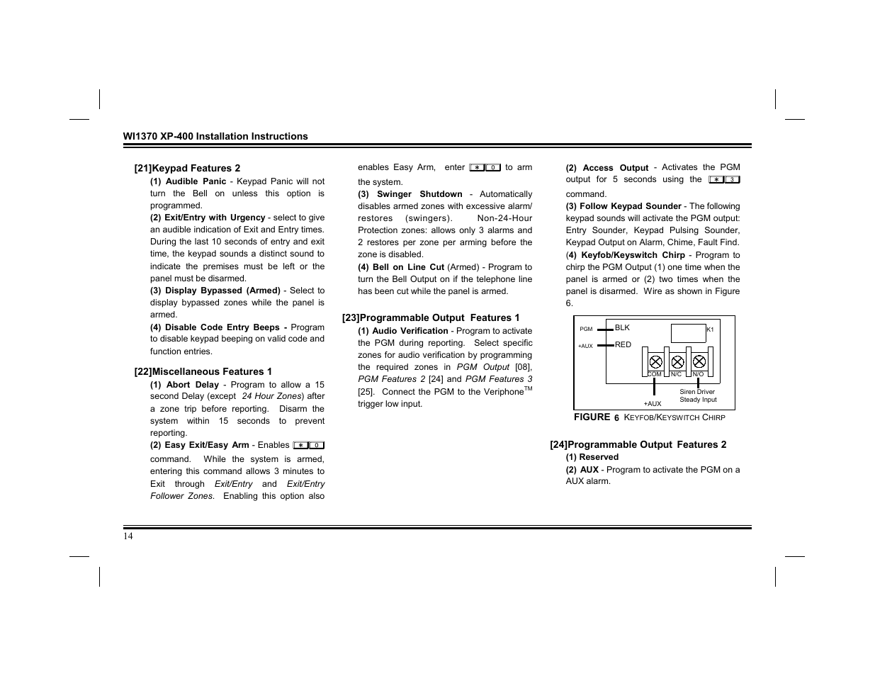 Napco Security Technologies XP-400 User Manual | Page 14 / 28