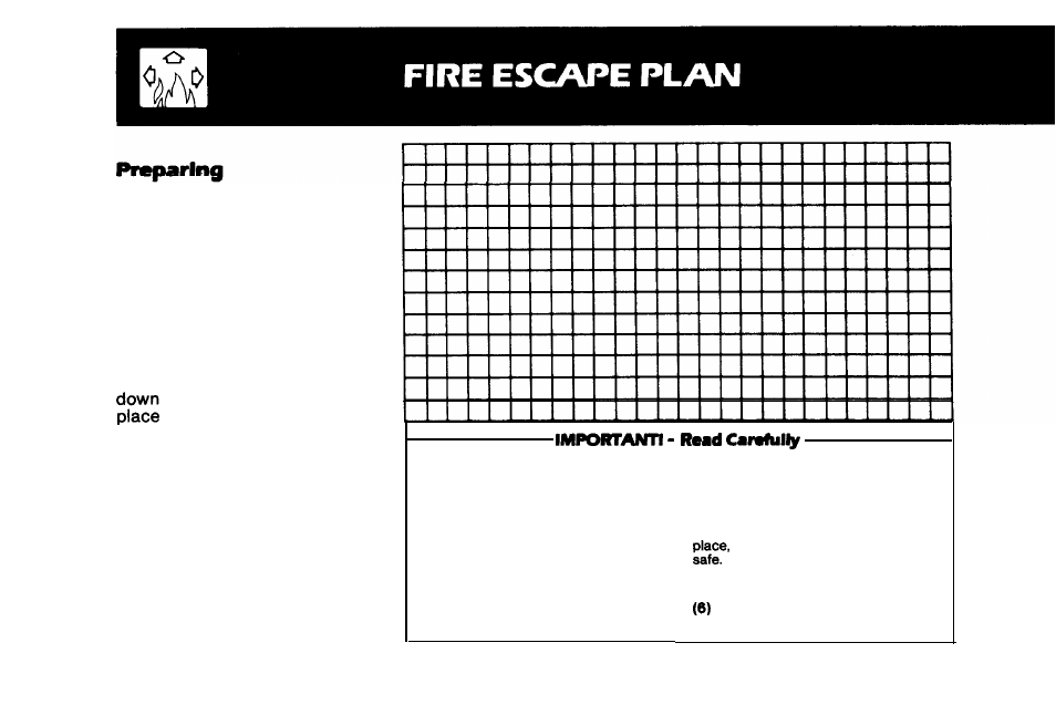 An escape plan | Napco Security Technologies Alert 800 User Manual | Page 14 / 16