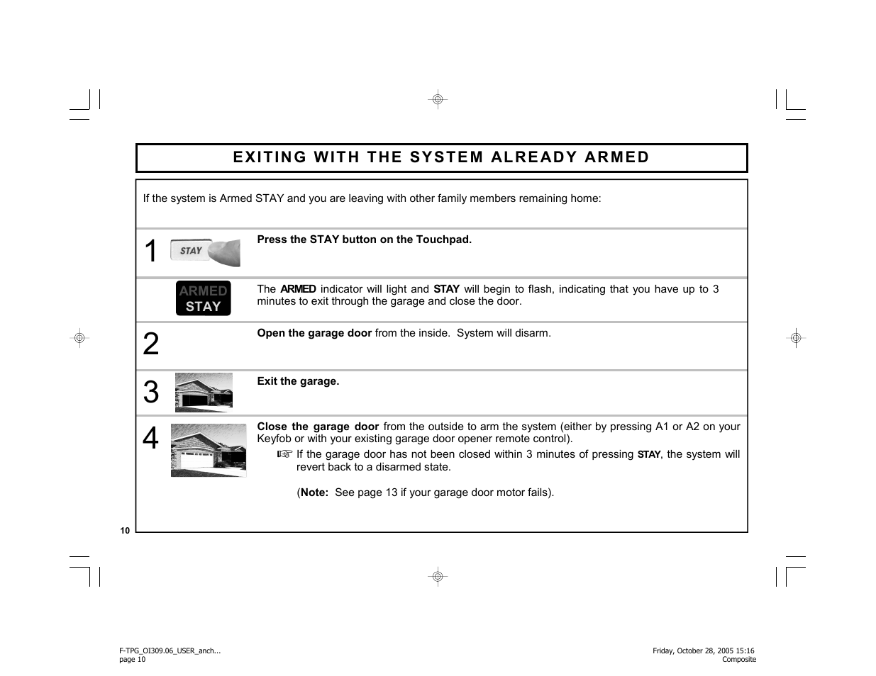 Napco Security Technologies F-TPG User Manual | Page 10 / 28