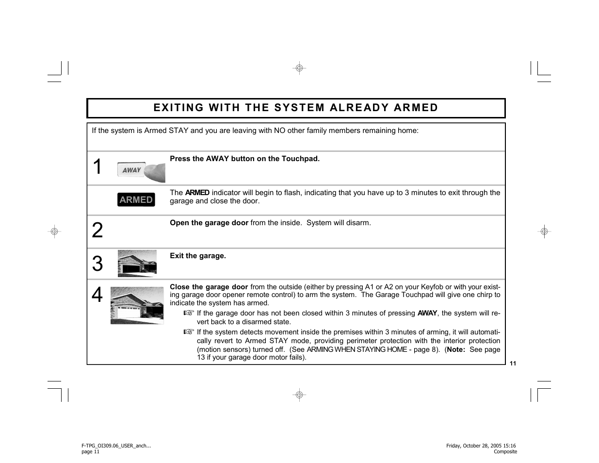 Napco Security Technologies F-TPG User Manual | Page 11 / 28