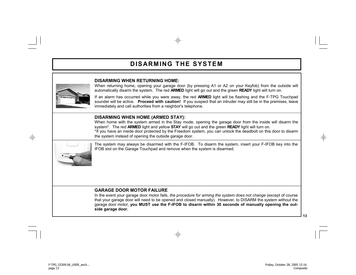 Napco Security Technologies F-TPG User Manual | Page 13 / 28