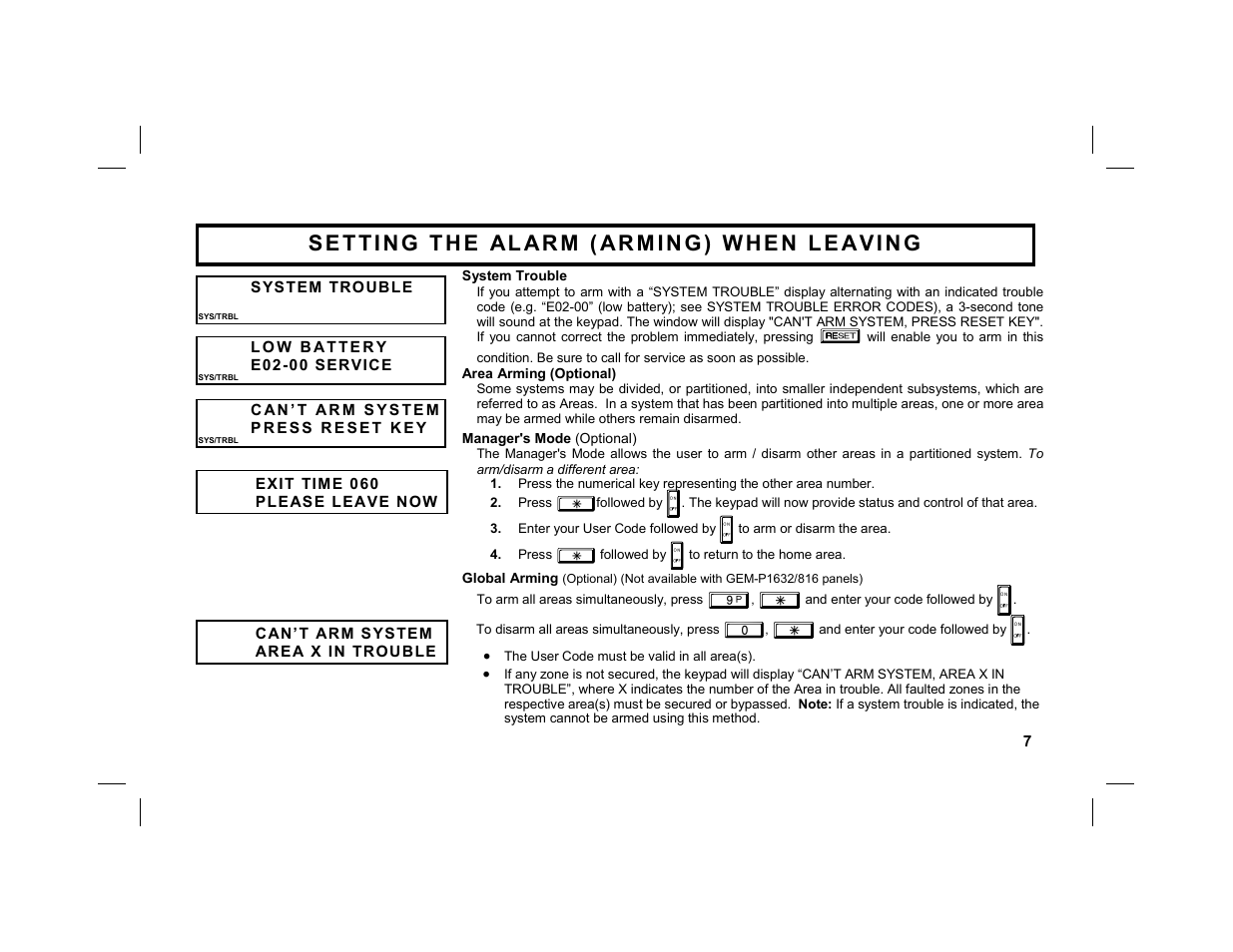 Napco Security Technologies GEM-DXRP1 User Manual | Page 7 / 40