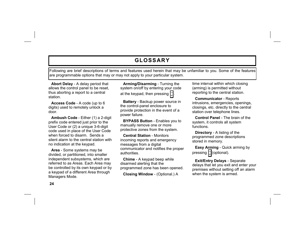 Napco Security Technologies GEM-DXRP3 User Manual | Page 24 / 32