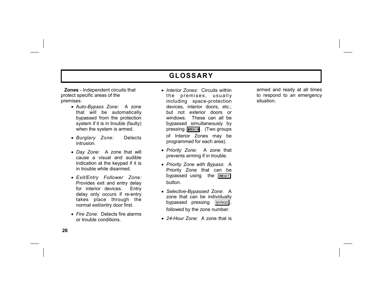 Napco Security Technologies GEM-DXRP3 User Manual | Page 26 / 32