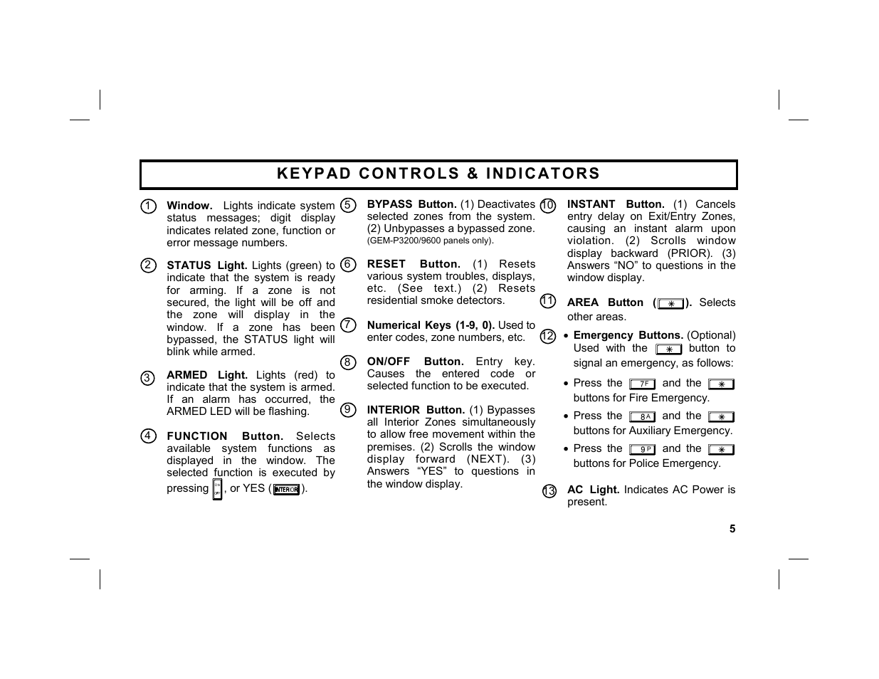 Napco Security Technologies GEM-DXRP3 User Manual | Page 5 / 32