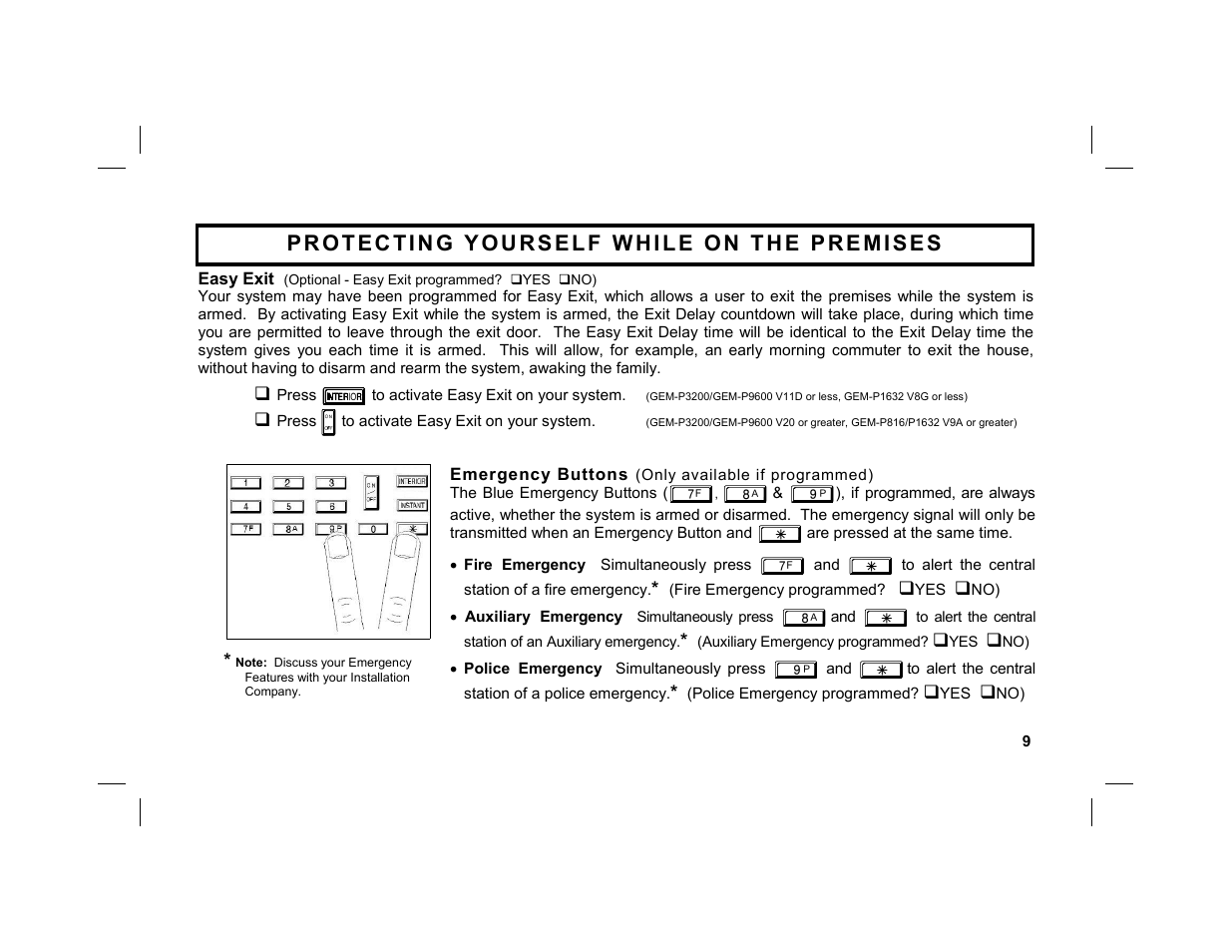 Napco Security Technologies GEM-DXRP3 User Manual | Page 9 / 32