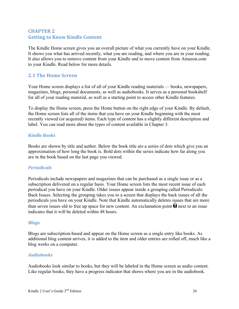 Nuance comm KINDLE 2 User Manual | Page 26 / 99