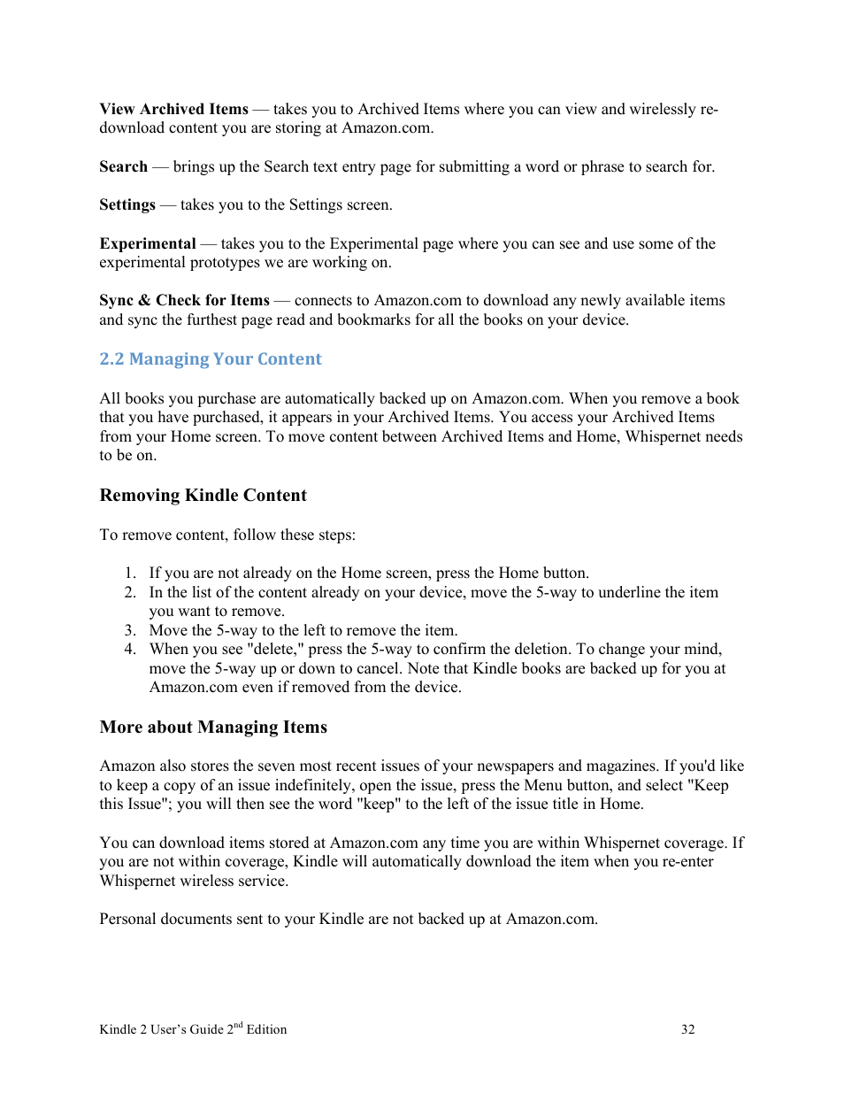 Nuance comm KINDLE 2 User Manual | Page 32 / 99