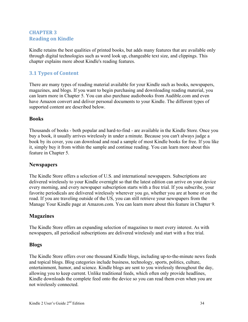 Nuance comm KINDLE 2 User Manual | Page 34 / 99