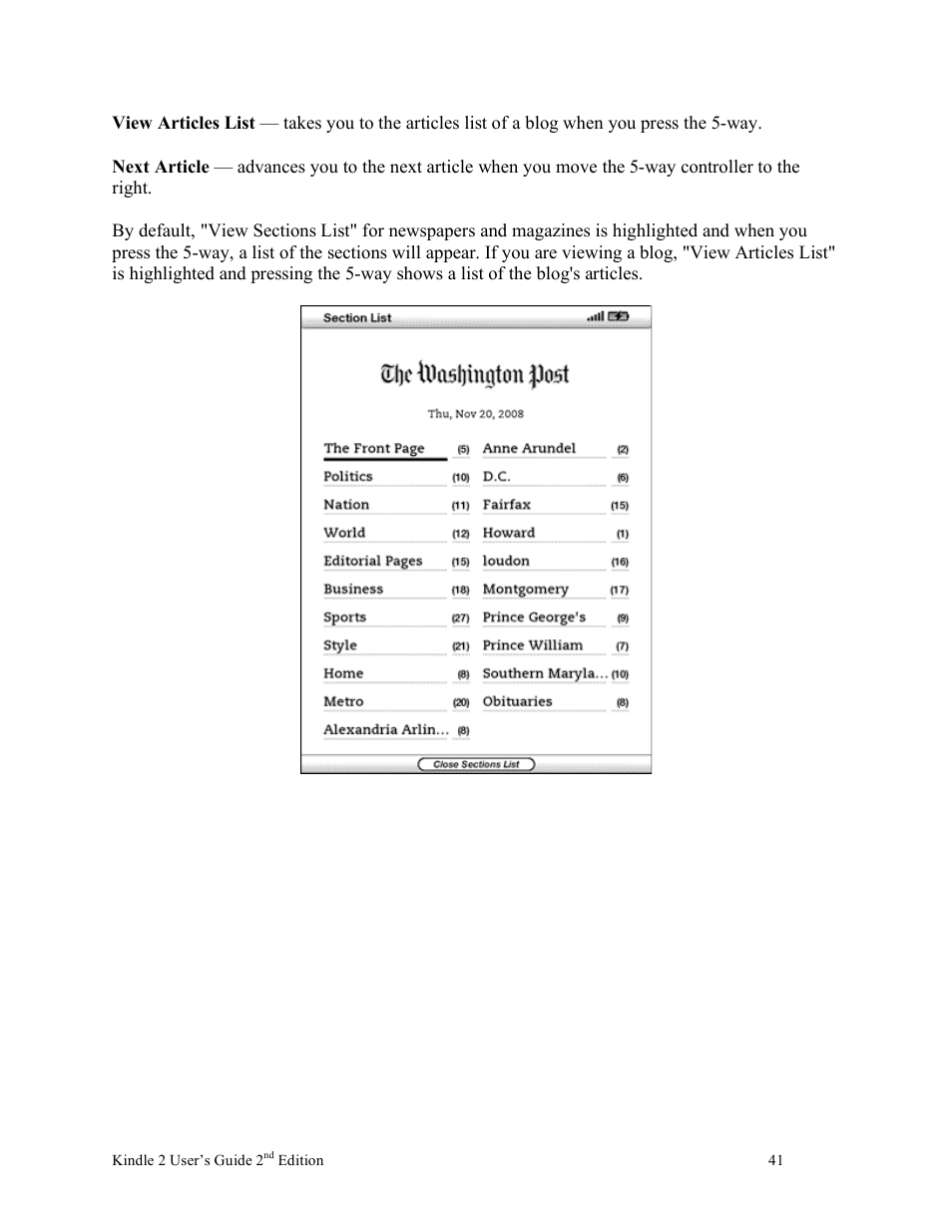 Nuance comm KINDLE 2 User Manual | Page 41 / 99