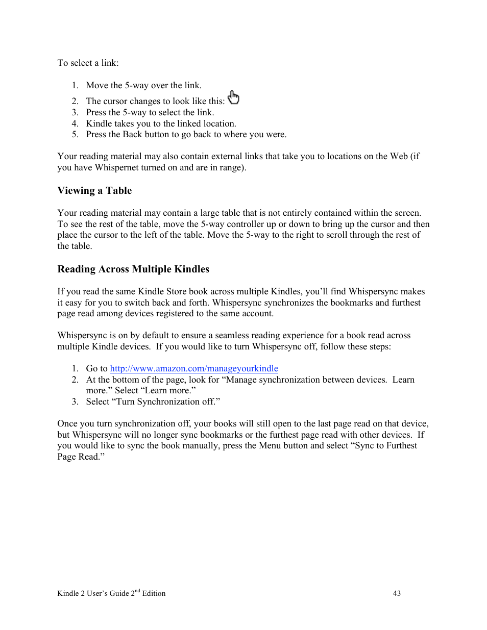 Nuance comm KINDLE 2 User Manual | Page 43 / 99