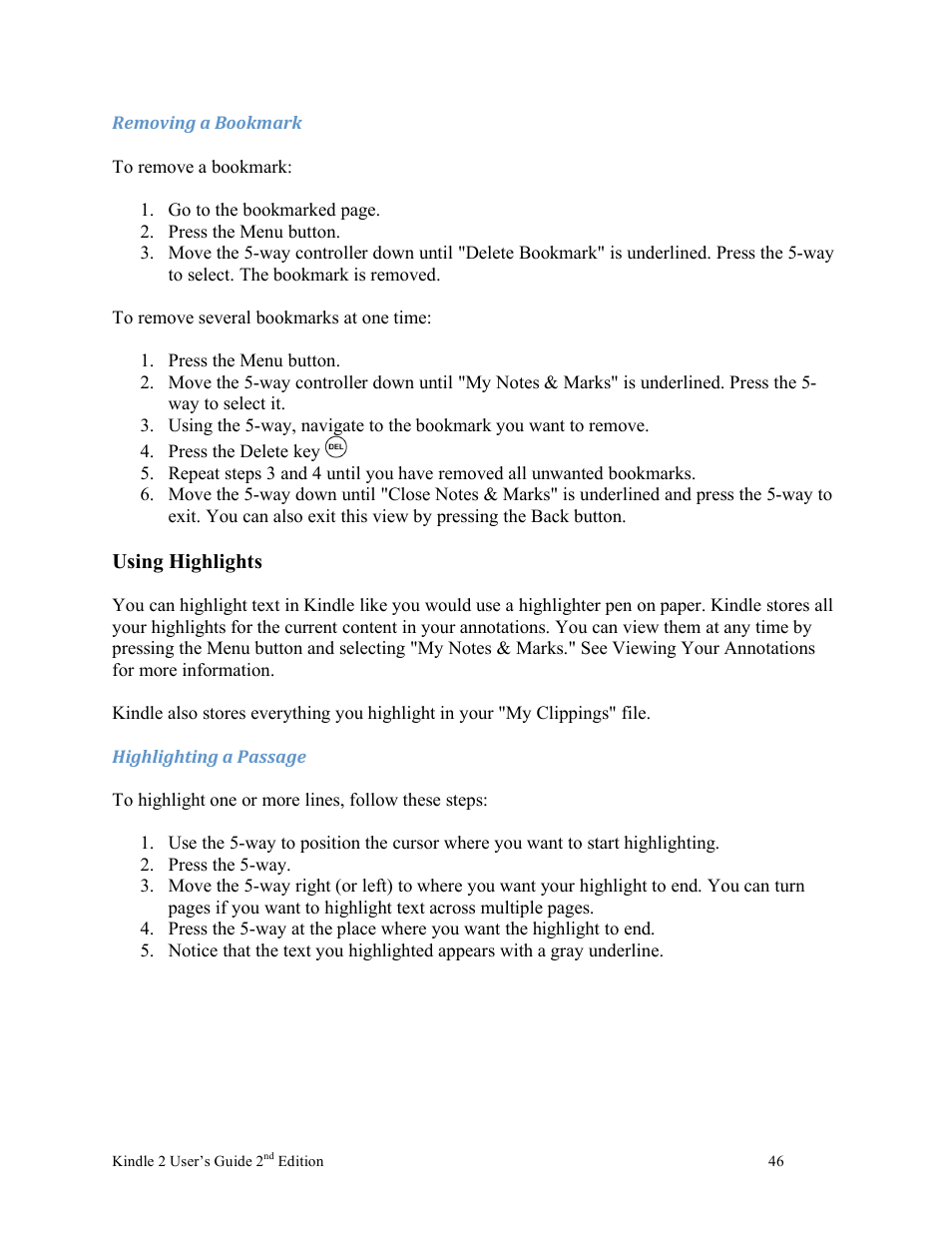 Nuance comm KINDLE 2 User Manual | Page 46 / 99