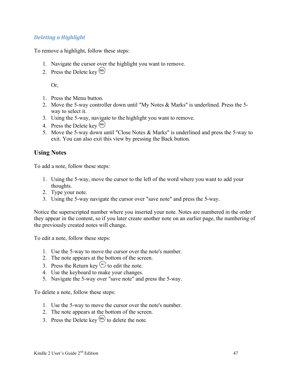 Nuance comm KINDLE 2 User Manual | Page 47 / 99