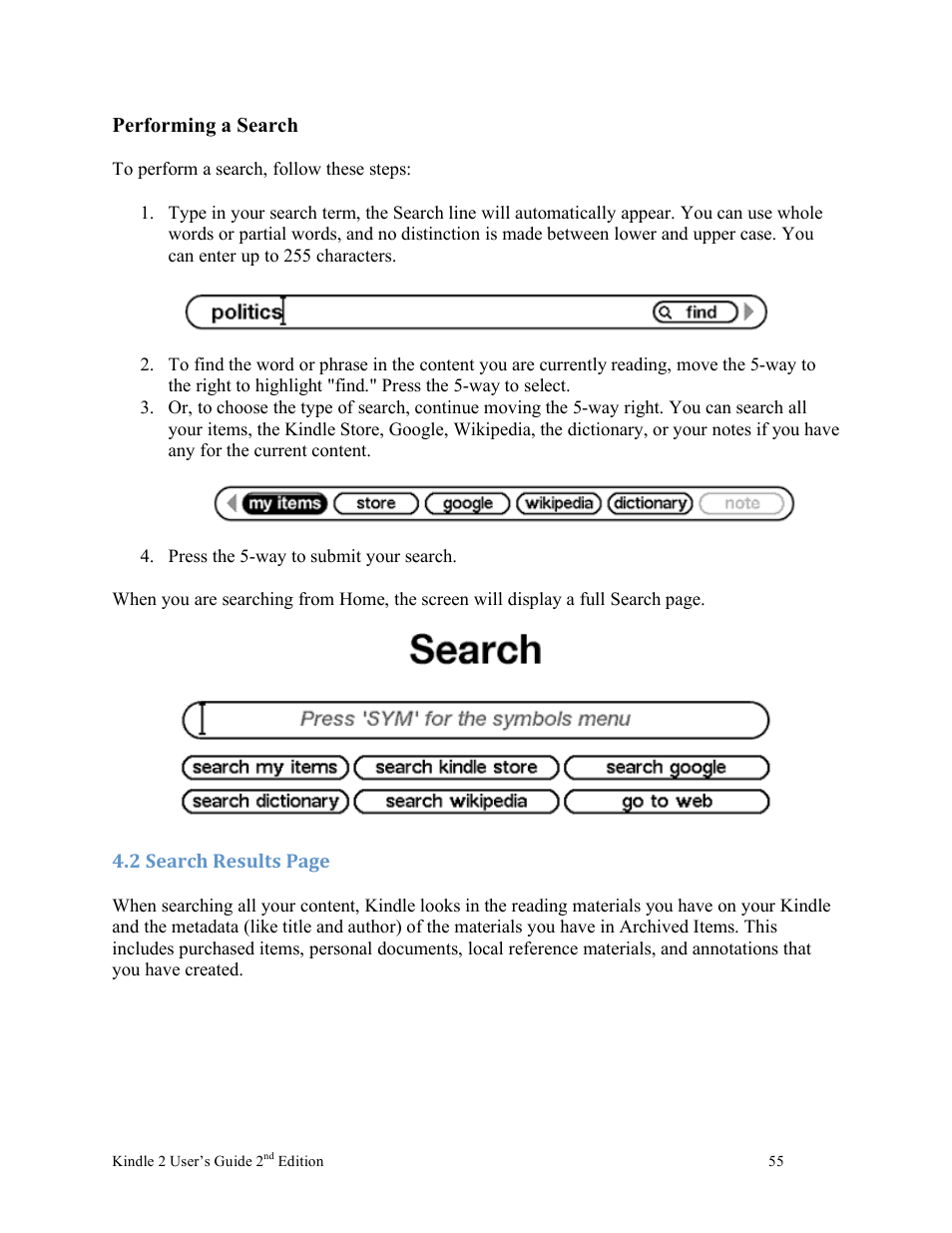 Nuance comm KINDLE 2 User Manual | Page 55 / 99