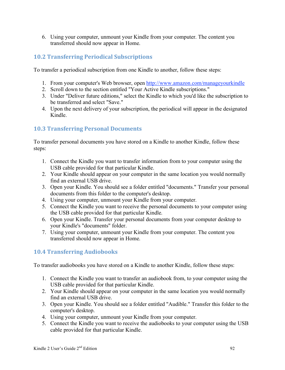 Nuance comm KINDLE 2 User Manual | Page 92 / 99