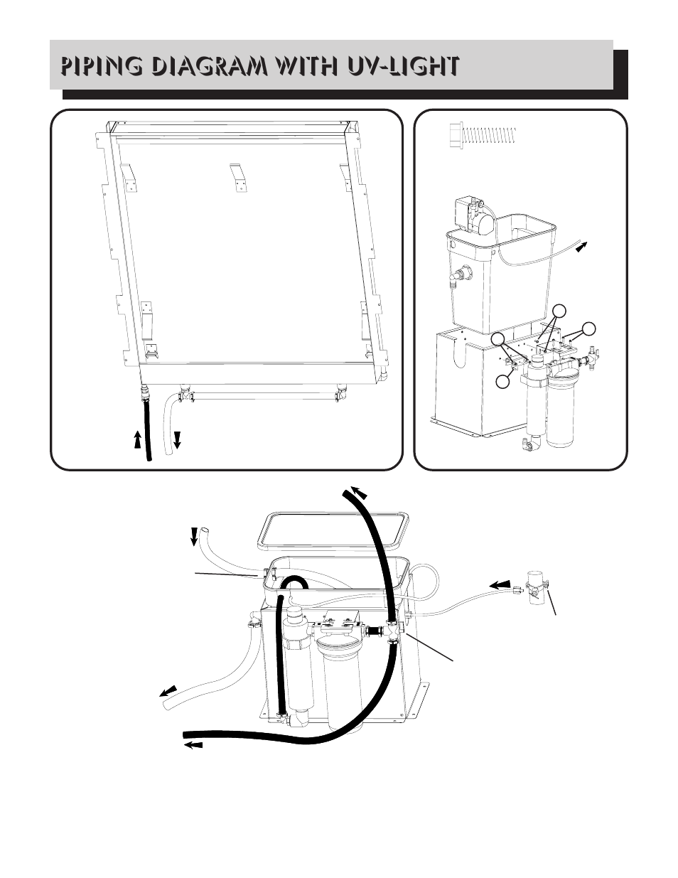 Piping diagram with uv-light | Napoleon Grills WF9ST User Manual | Page 11 / 13