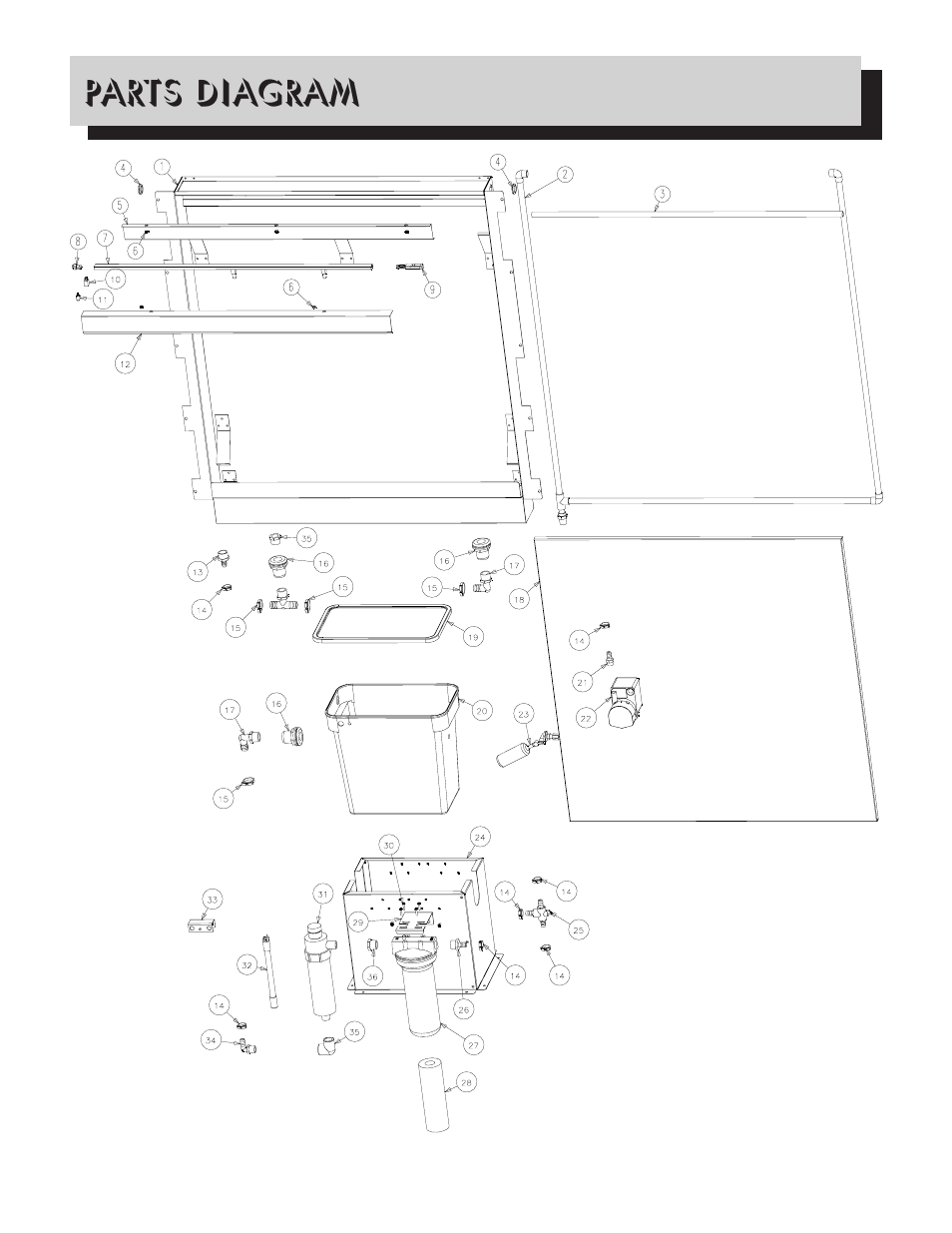 Parts diagram | Napoleon Grills WF9ST User Manual | Page 13 / 13