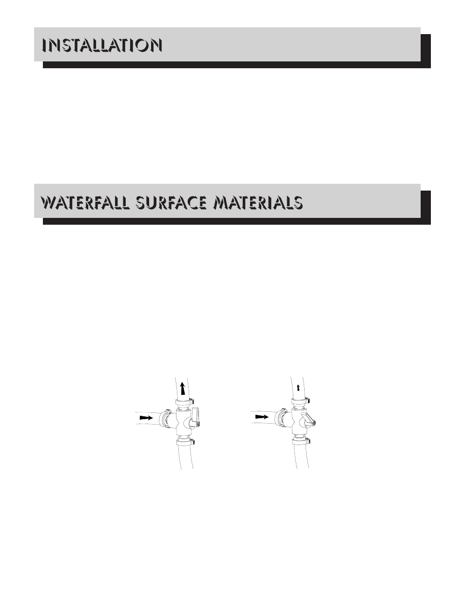 Installation, Waterfall surface materials | Napoleon Grills WF9ST User Manual | Page 5 / 13