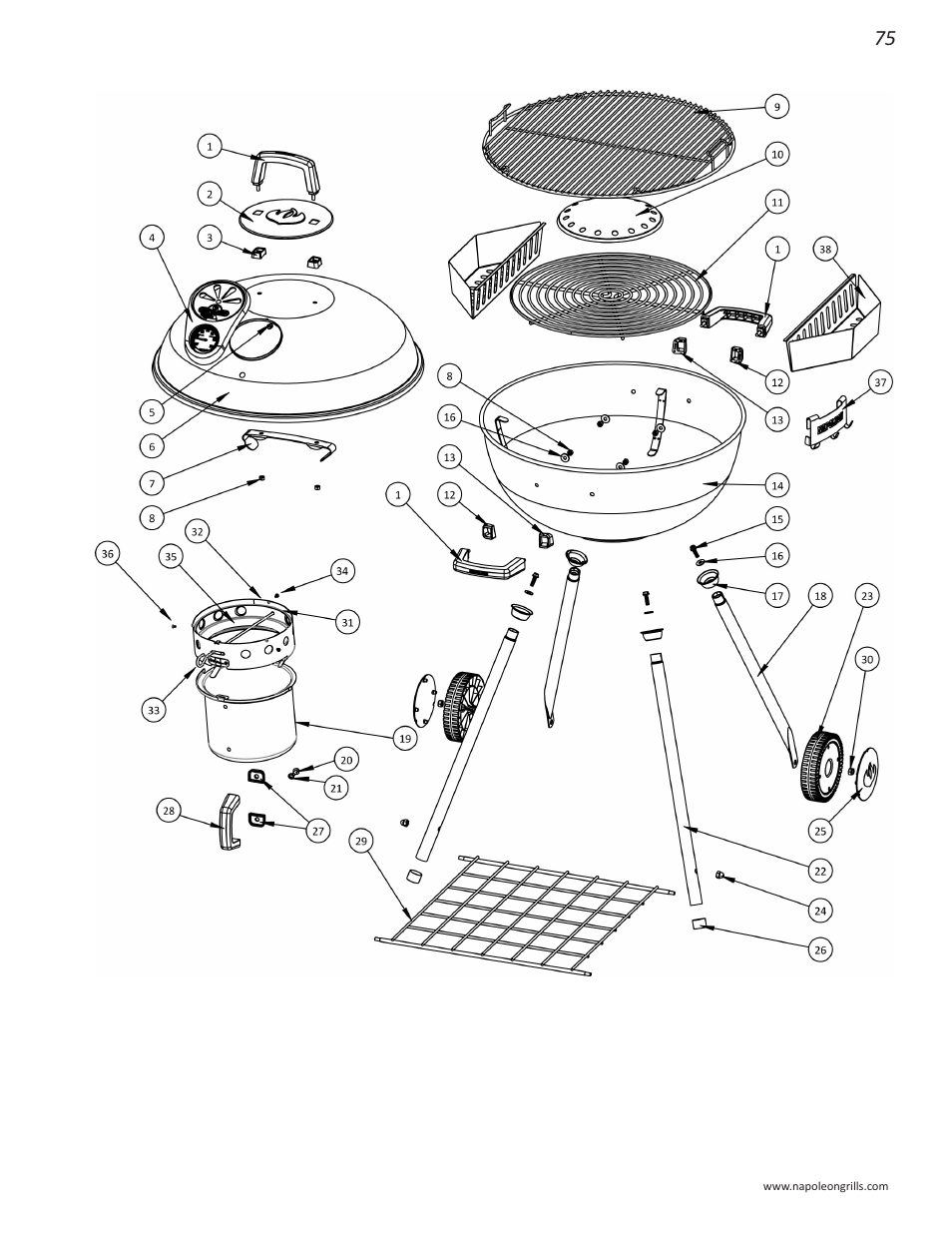 Napoleon Grills NK22CK-L User Manual | Page 75 / 76