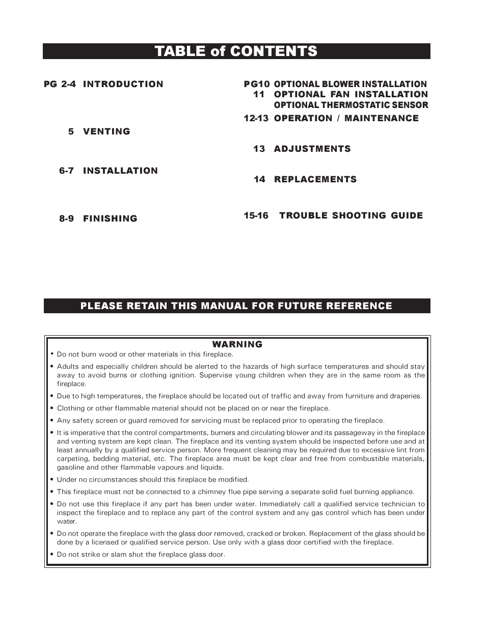 Napoleon Fireplaces BGNV42P User Manual | Page 2 / 16