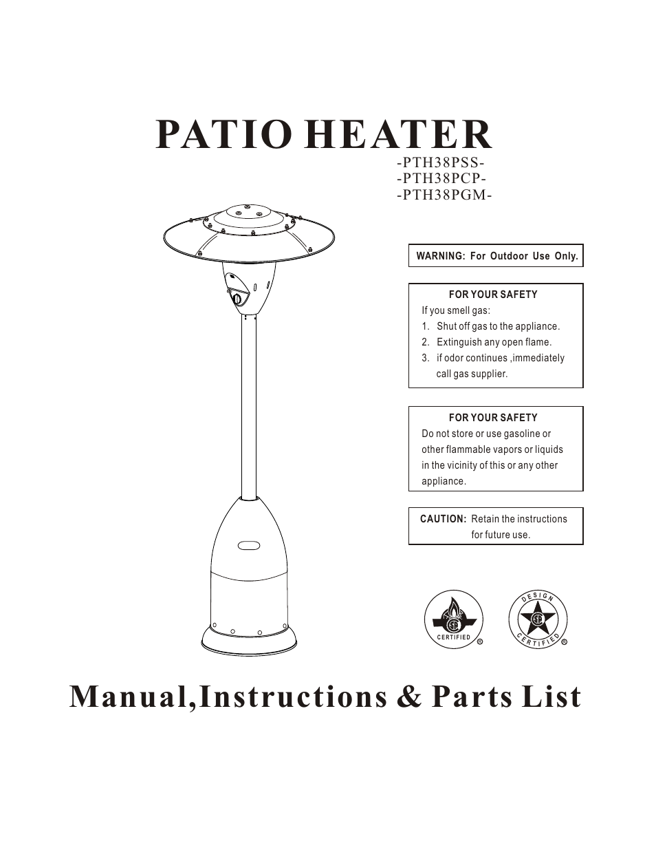 Napoleon Grills PTH38PSS User Manual | 15 pages