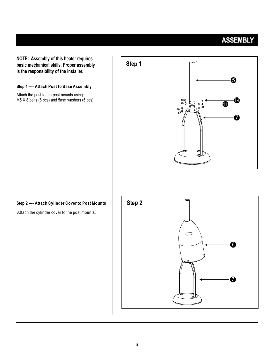 Assembly | Napoleon Grills PTH38PSS User Manual | Page 6 / 15