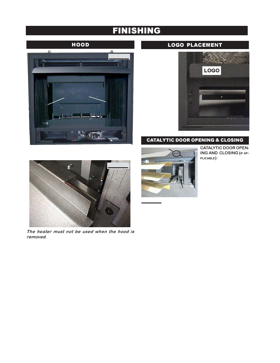 Finishing | Napoleon Fireplaces GVF36 User Manual | Page 8 / 20