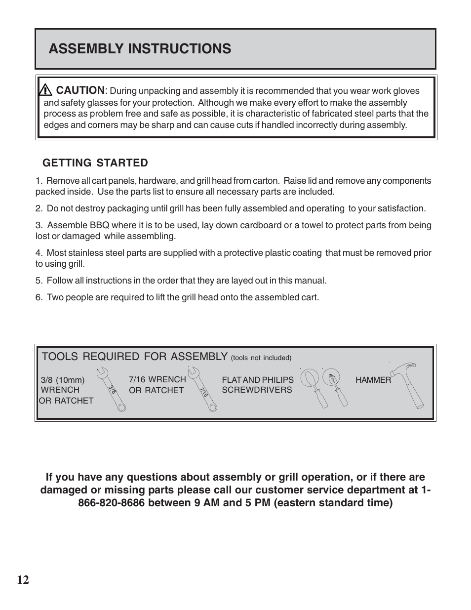 Assembly instructions | Napoleon Grills MIRAGE 730 User Manual | Page 12 / 32