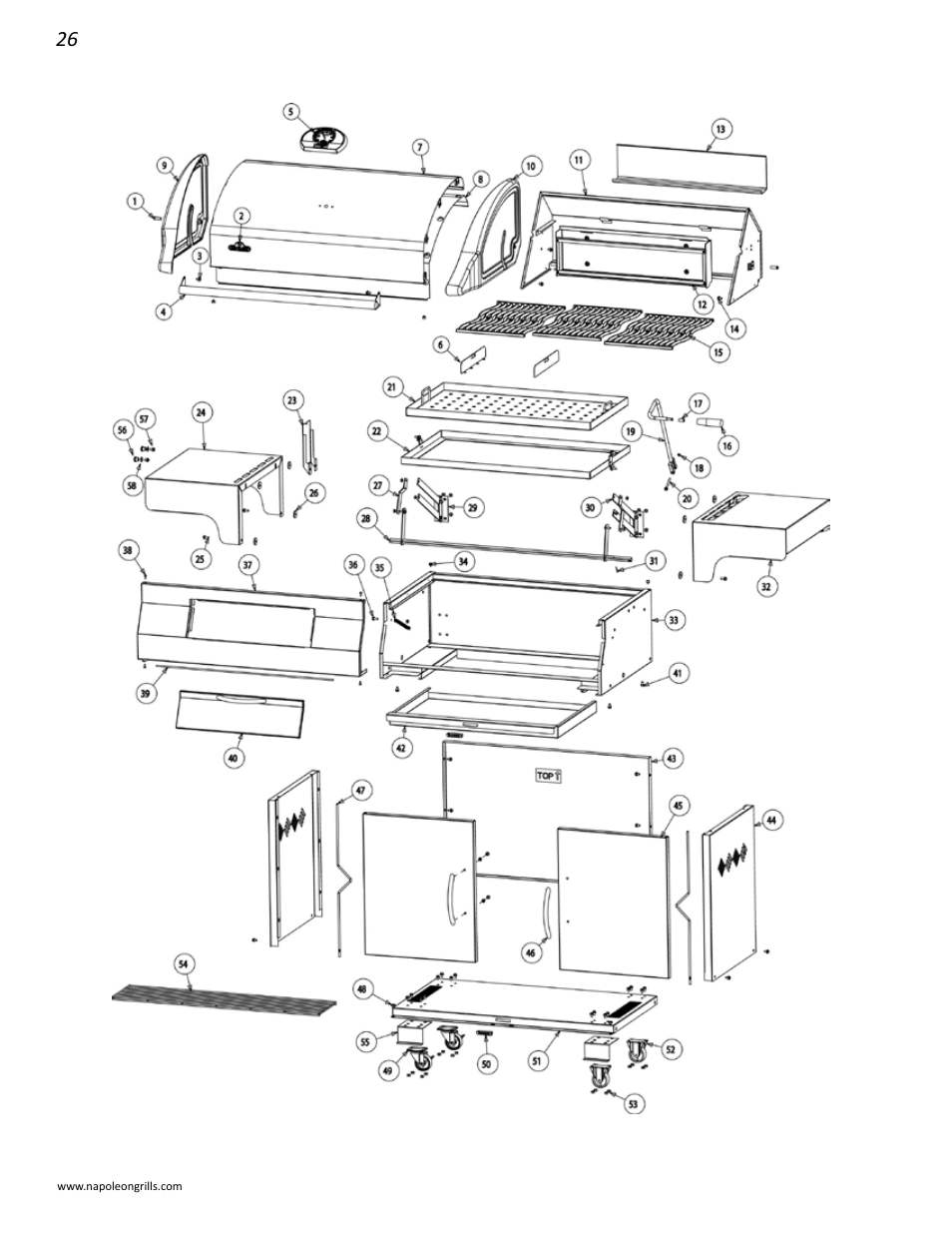 Napoleon Grills M605RBCSS User Manual | Page 26 / 28