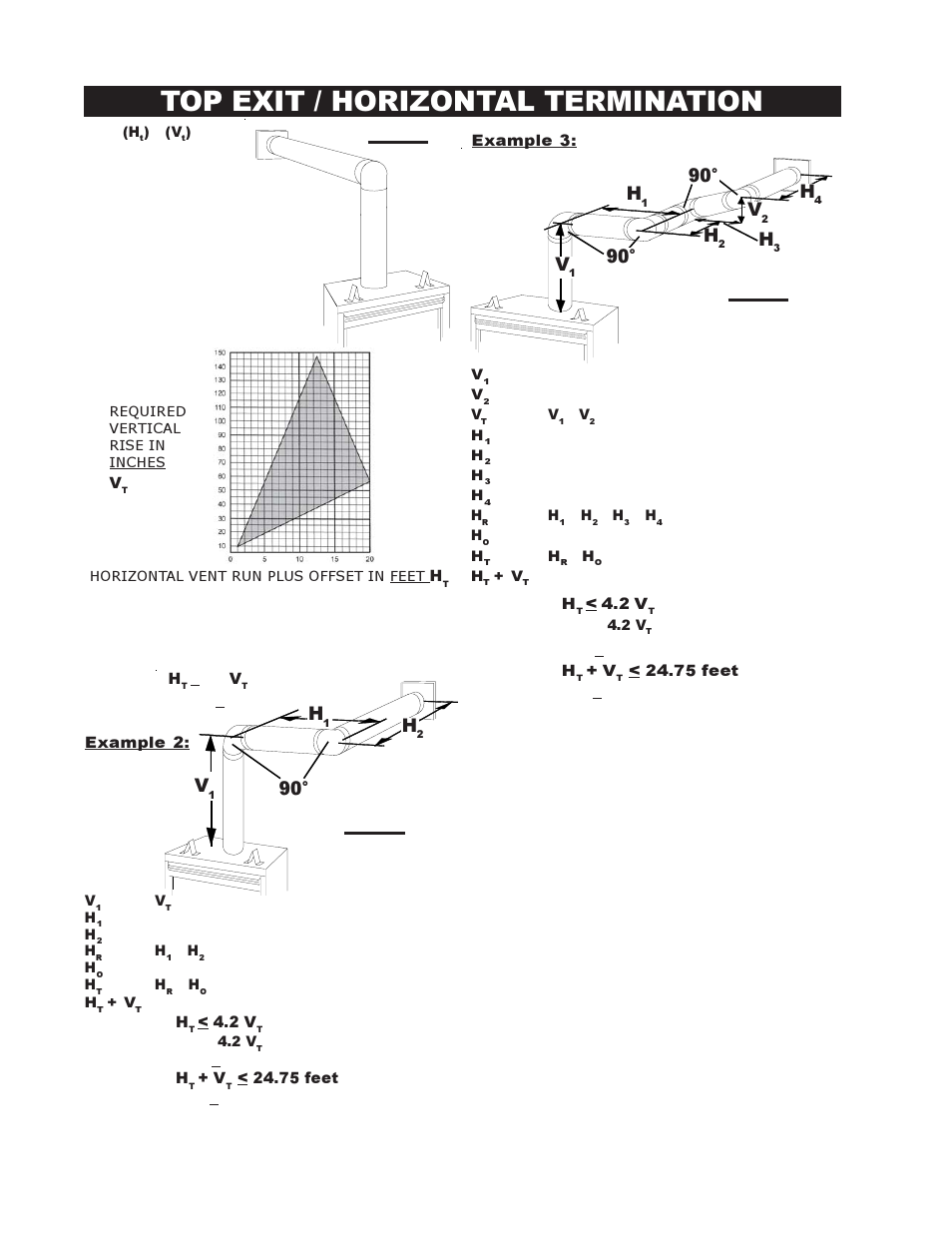 Top exit / horizontal termination, 90° h | Napoleon Fireplaces BGD38PT User Manual | Page 10 / 28