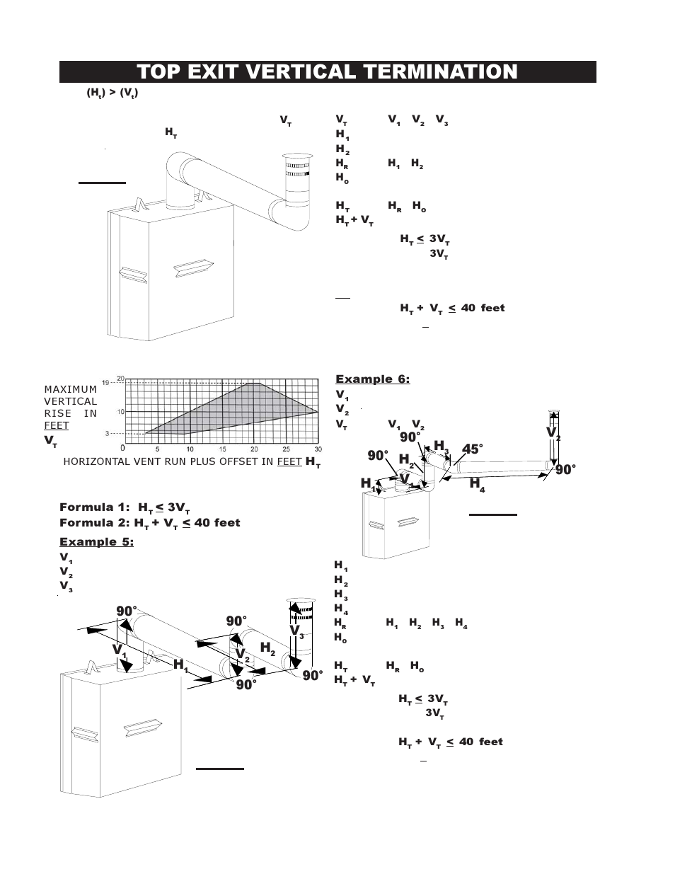 Top exit vertical termination, 90° v, 90° h | Napoleon Fireplaces BGD38PT User Manual | Page 12 / 28